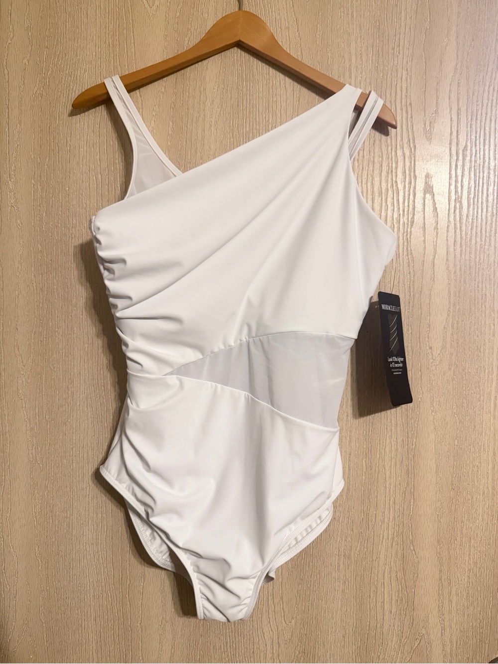 Miraclesuit Black and White Branded Swimwear Hangtag